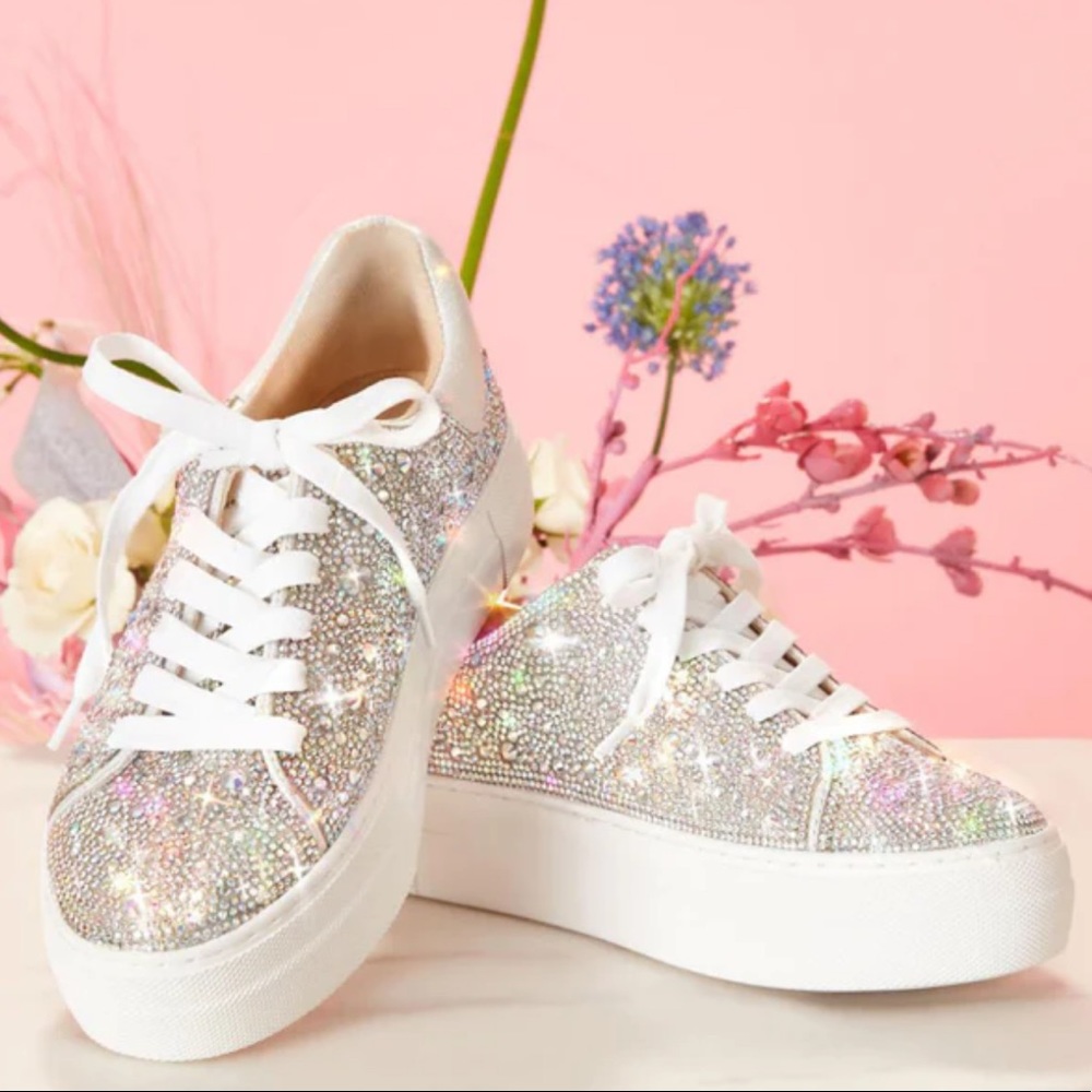 Betsy Johnson Sidney Rhinestone Sneakers